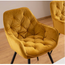 Стул SIGNAL CHERRY Velvet Bluvel 68 карри/черный мат